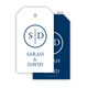 Initial Monogram Hanging Gift Tags with Organza Bags Image 3 of 10